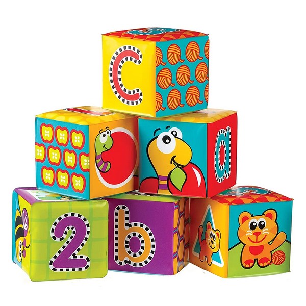 Продукт PLAYGRO - Меки кубчета за баня (6бр./оп.) 6м+ - 0 - BG Hlapeta